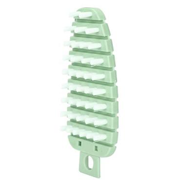 Imagem de GLOGLOW Escova de Materiais de Limpeza, Material PP PE, Design Flexível para Frutas e Vegetais, 5,5 X 2,4 pol., Purificador de Cozinha Multifuncional Em Formato de Cenoura Nan Vegetal (Verde)