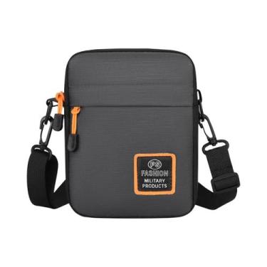 Imagem de Bolsa Transversal Masculina Leve De Nylon Com Alça Ajustável, Múltiplo