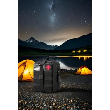 Imagem de 1 bolsa Molle, bolsa de kit de primeiros socorros, bolsas para traumatismos médicos para cinto, colete, bolsa tática, bolsa vazia sem acessórios, bolsas de armazenamento perfeitas para acampamento
