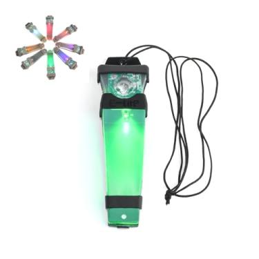 Imagem de NECARL Luz de capacete tático, marcador de identificação pessoal, luz de sinal de segurança de sobrevivência com lâmpada de tarefa constante/estroboscópica para caça, pesca, caminhadas, ciclismo