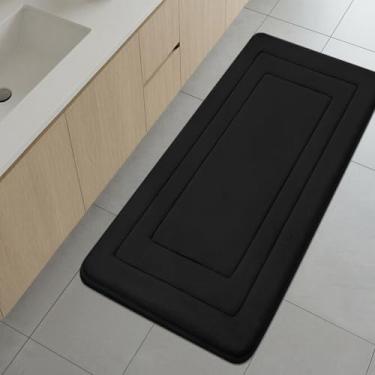 Imagem de Cupic Cupid Tapete de banho de espuma viscoelástica super macio, tapetes de banheiro longos, tapetes antiderrapantes para o chão do banheiro, tapetes laváveis na máquina para chuveiro e banheira