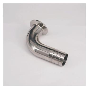 Imagem de Fit Hose I/D 32mm Barbed 304 Stainless Steel Ferrule OD 3.8 cm Ferrule 90 graus cotovelo encaixe de tubulação