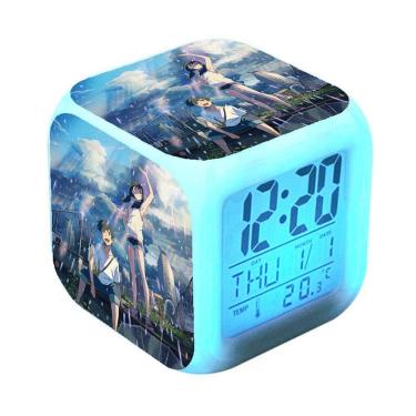 Imagem de Despertador digital LED Infinite Kings Square 8x8x8cm