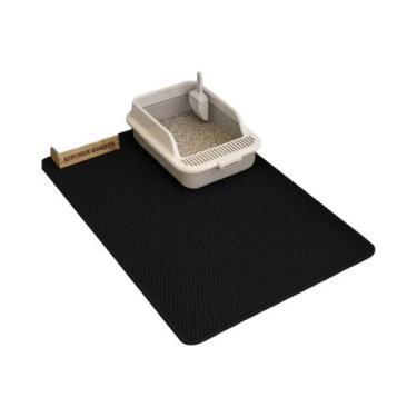 Imagem de Tapete Para Caixa De Areia Para Gatos Extra Grande, Dupla Camada, Anti