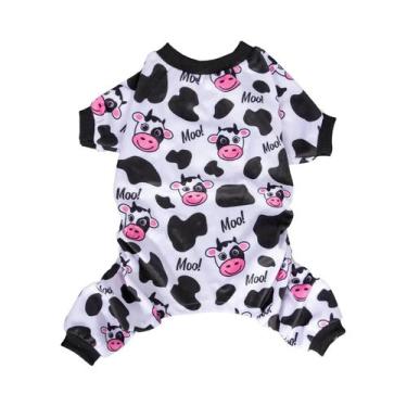 Imagem de Pijamas Unissex Para Cães Em Poliéster Com Estampa, Macacões Para Anim