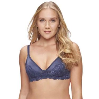 Imagem de Sutiã Sustentação Sem Bojo Triumph 24913 Com Barbatanas, 46, Azul, Mar