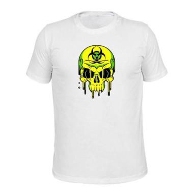 Imagem de Camiseta Plus Size Confortável Malha 30.1 Estampada Enfecto, Branco, G