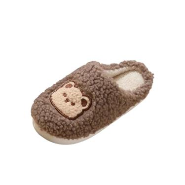 Imagem de Bear – Sandália feminina versátil para uso em casa, sola grossa, elegante, bonita, moda outono e inverno, Café, 38