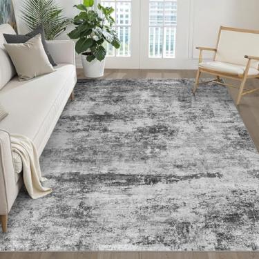 Imagem de Tapetes de área 12 x 18 cm, sala de estar: lavável, grande, abstrato, neutro, moderno, macio, resistente a manchas, tapete antiderrapante para quarto, berçário, sala de jogos, sala de jantar