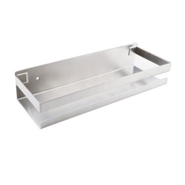 Imagem de Organizador de chuveiro de aço inoxidável, suporte de chuveiro fosco moderno de 20 a 50 cm, organizador de prateleira de chuveiro retangular de metal montado na parede, acessórios de banheiro