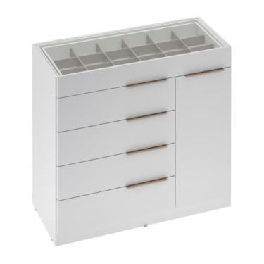 Imagem de Cômoda com Porta Joias e 4 Gavetas Lume Demóbile