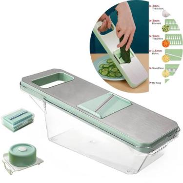 Imagem de Kit 6 em 1 Cortador Ralador Fatiador De Legumes Vegetais  Manual Profi