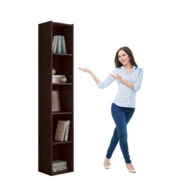 Imagem de Estante Livreiro com Prateleiras Janaína - AJL Móveis, Marrom