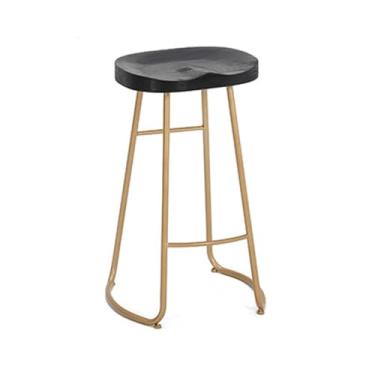 Imagem de x3anggyt5 Banquetas de bar altas pretas sem encosto ferro restaurante bar bar bancos cadeiras