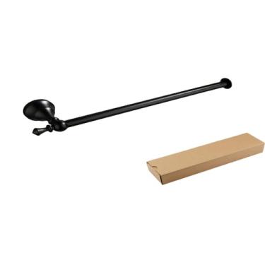 Imagem de Conjunto de ferragens de banheiro, roupão, ganchos de parede, toalheiro, barra, prateleira, suporte de papel de seda, prateleira dourada preta, multifuncional, A62133B