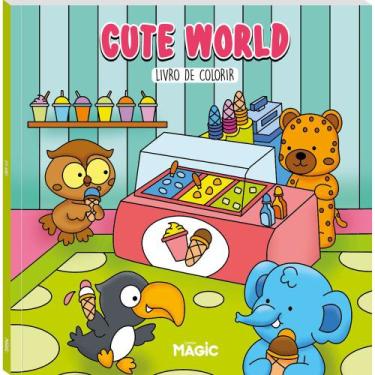 Imagem de Livro - Cute World - Livro de Colorir