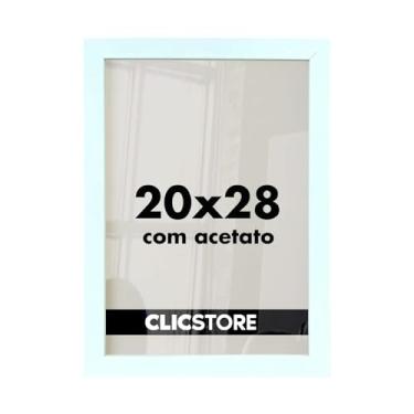 Imagem de Kit 3 Moldura 20X28 Quadro Acetato Poster Diplomas Porta Retrato Foto Certificado Fotografia Parede Madeira Cartazes MDF