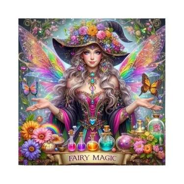 Imagem de Pintura Em Diamante De Retrato De Borboleta Para Mulheres, Mosaico Com