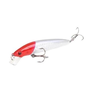 Imagem de Isca De Pesca Flutuante Long Tail Minnow De 10cm 9g Com Olho 3D, Wobbl