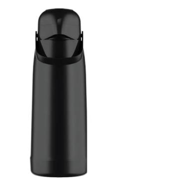 Imagem de Garrafa TéRmica Preta Com Bomba MáGica De 500ml/1l/1,8l - Isolada/Tampa Com VedaçãO/Ideal Para Café/Chá Mate(Garrafa Térmica 1.8L)
