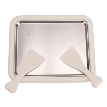 Imagem de Yosoo Máquina de Sorvete, Máquina de Sorvete Enrolada Em Aço Inoxidável, Faça você Mesmo Com 2 Raspadores para Raspadinhas Macias, Iogurte Congelado, Compartilhando Momentos Divertidos