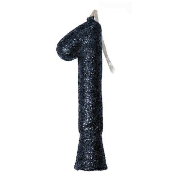 Imagem de Vela De Aniversário Puro Glitter Preta Modelo 1
