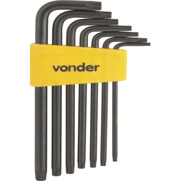 Imagem de Jogo chave torx t10-t40 tipo L longa vanád. c/ 7 pç vtx5