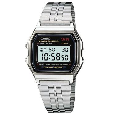 Imagem de Relógio Casio Masculino Ref:A159wa-N1df Vintage Prateado