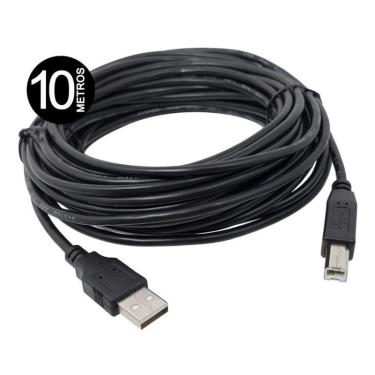 Imagem de Cabo Usb Impressora 10 Metros A M X B M Versão 2.0 C