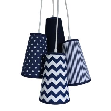 Imagem de Lustre Pendente Luminária Quarto Sala Escritório Chevron Bivolt