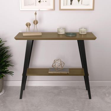 Imagem de Bancada Aparador Nyoh Com Prateleira Freijó Preto