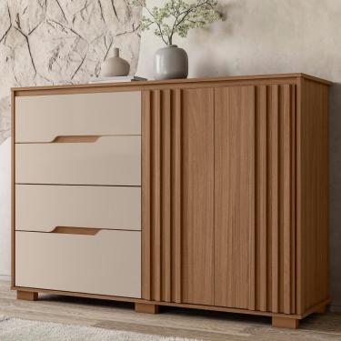 Imagem de Jogo Roupeiro Com Espelho E Comoda Ian Carvalho Fendi