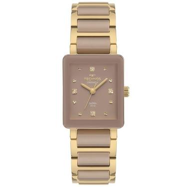 Imagem de Relógio Technos Feminino Ceramic-saphire Dourado - 2035ncq-2n