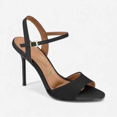 Imagem de Sandália Vizzano Salto Fino Preta-Feminino