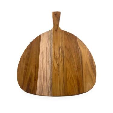 Imagem de Tábua Para Pizza Madeira Teca 50x37x1,5cm - Michelon