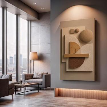 Imagem de Quadros Decorativos Composição Natural 40x60 Moderno Luxo Sala Quarto 