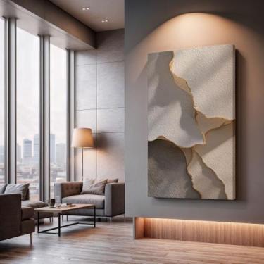 Imagem de Quadros Decorativos Virgem Serena 90x60 Moderno Luxo Sala Quarto Escri