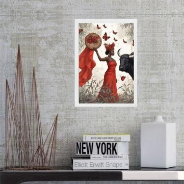 Imagem de Quadro Fotografia Orixá Iansã 33X24Cm