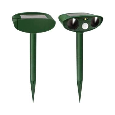 Imagem de Repelente Ultrassônico De Animais Recarregável Com Energia Solar, À Pr