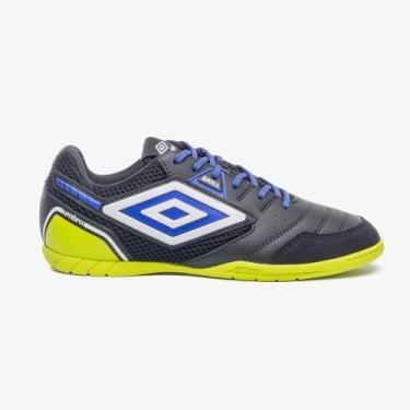 Imagem de Chuteira Futsal Skill Umbro Unissex Cor:Preto+Verde LimãoTamanho:34Gên