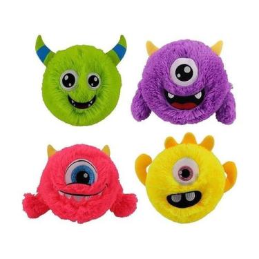 Imagem de Bola Inflável Pelúcia Colorida Acompanha Bomba Para Encher - Unitoys