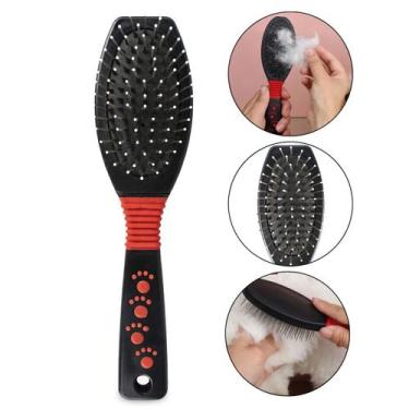 Imagem de Escova Pet Removedora Pelos Soltos Cães Gatos Banho e Tosa Pelagem Pet
