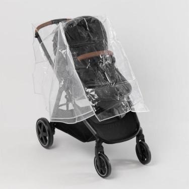 Imagem de Capa de Chuva para Carrinho de Bebê Transparente - Proteção Contra Chu