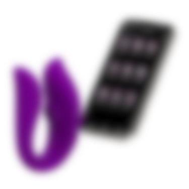 Imagem de Vibrador de Casal Com Sugador de Clitoris Via Bluetooh e Aplicativo - 