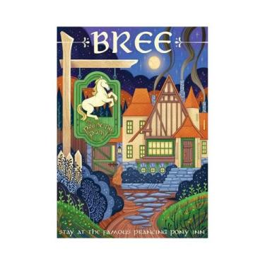 Imagem de Pôster Vintage Do Senhor Dos Anéis, Impressão Em Tela, Arte De Parede 