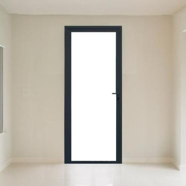 Imagem de Porta Vidro 1 Folha Vidro Segurança 6mm 0,90x2,15m Fábrica do Alumínio