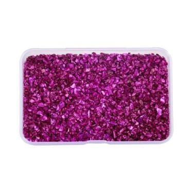 Imagem de Pedras De Vidro Trituradas De Resina Colorida Irregular 80g Para Decor