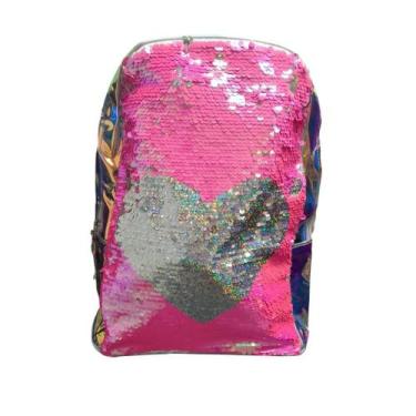 Imagem de Mochila Infantil de Plástico Lantejoulas Holográficas - FIRST