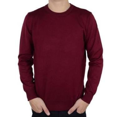 Imagem de Blusa Masculina Broken Rules Sueter Tricot Vinho - 590202-Masculino