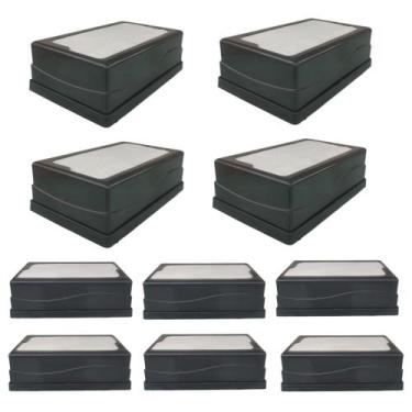 Imagem de Kit 10 porta guardanapo tv de mesa de plástico horizontal - RENOVAPLAS